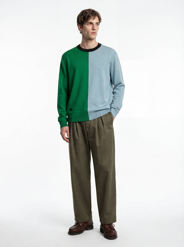The Colourblock Crewneck Jumper