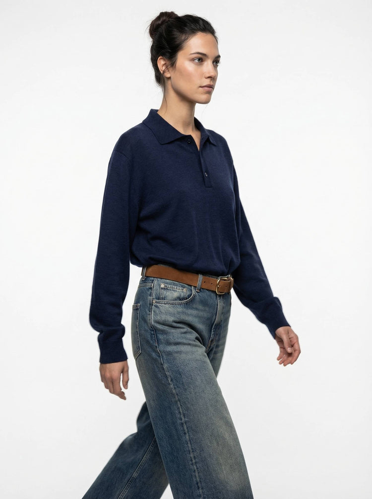 The Everyday Long Sleeve Polo Shirt