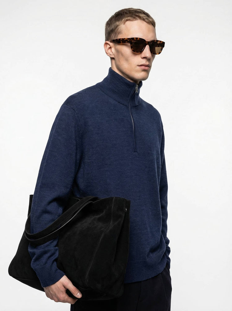 The Knitted Quarter Zip Jumper