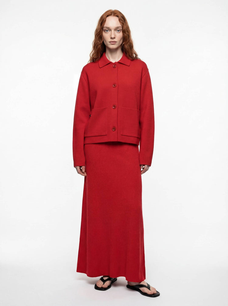 The Ribbed Knitted Skirt