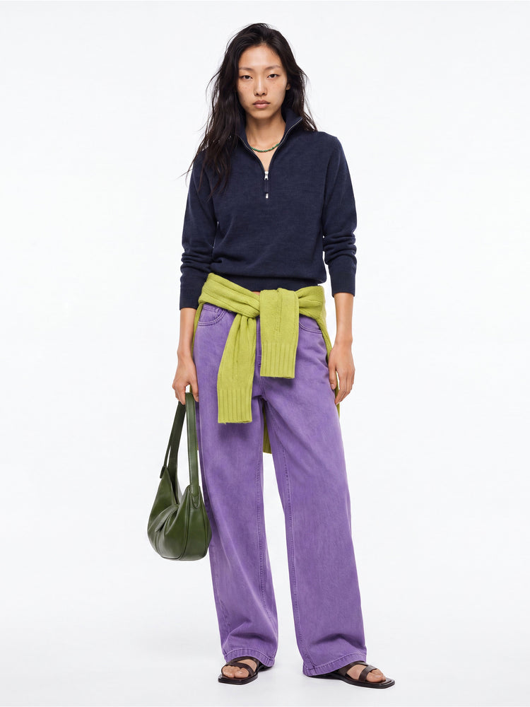The Knitted Quarter Zip Jumper