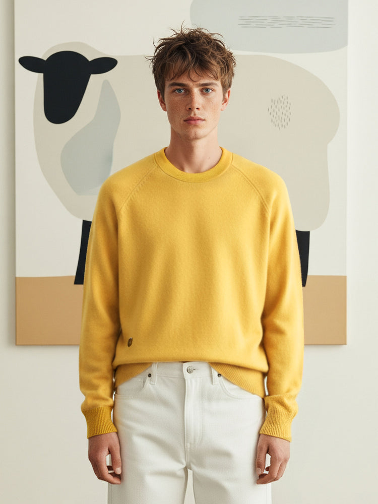The Crewneck Light Sunflower Yellow Image