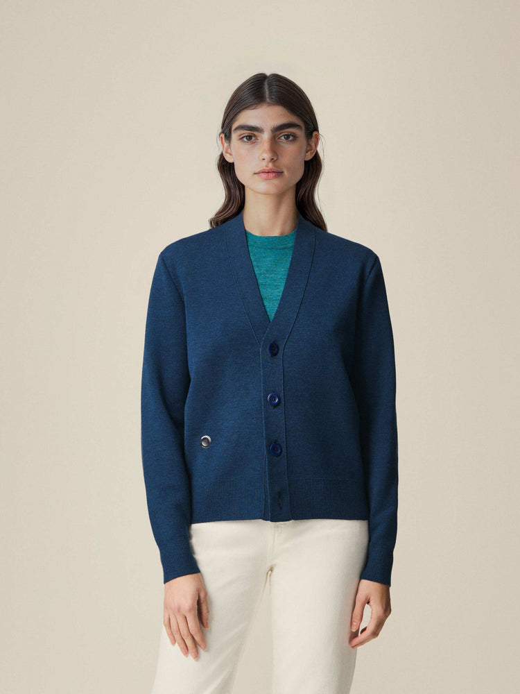 The Cardigan Light Tasman Blue Image
