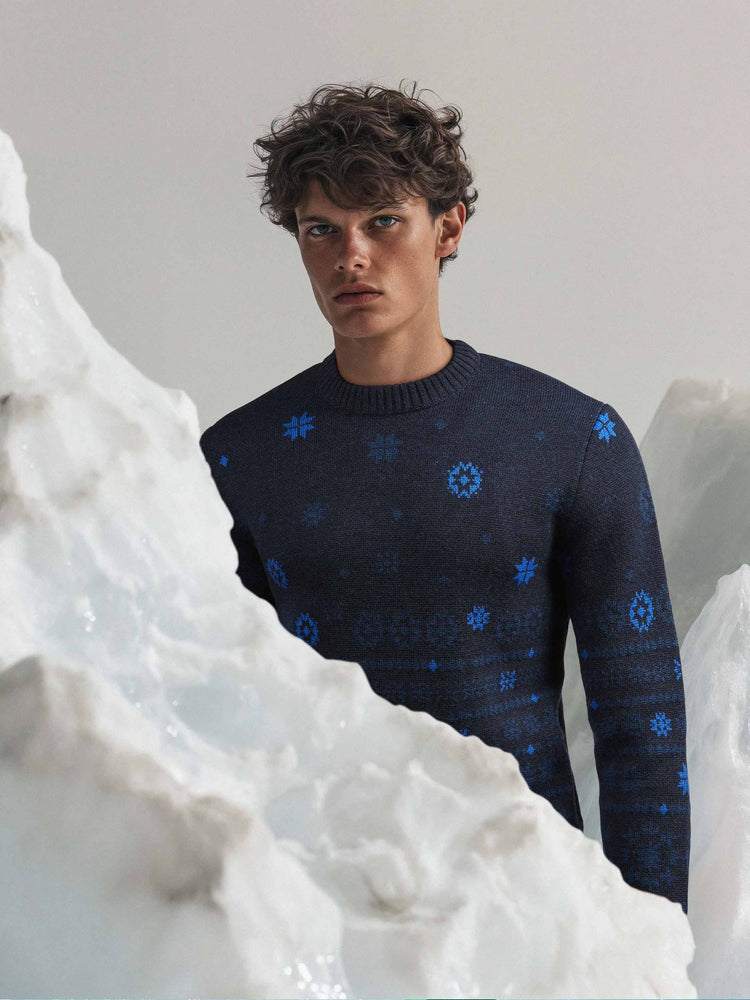 The Deconstructed Fair Isle Pacific Blue Image