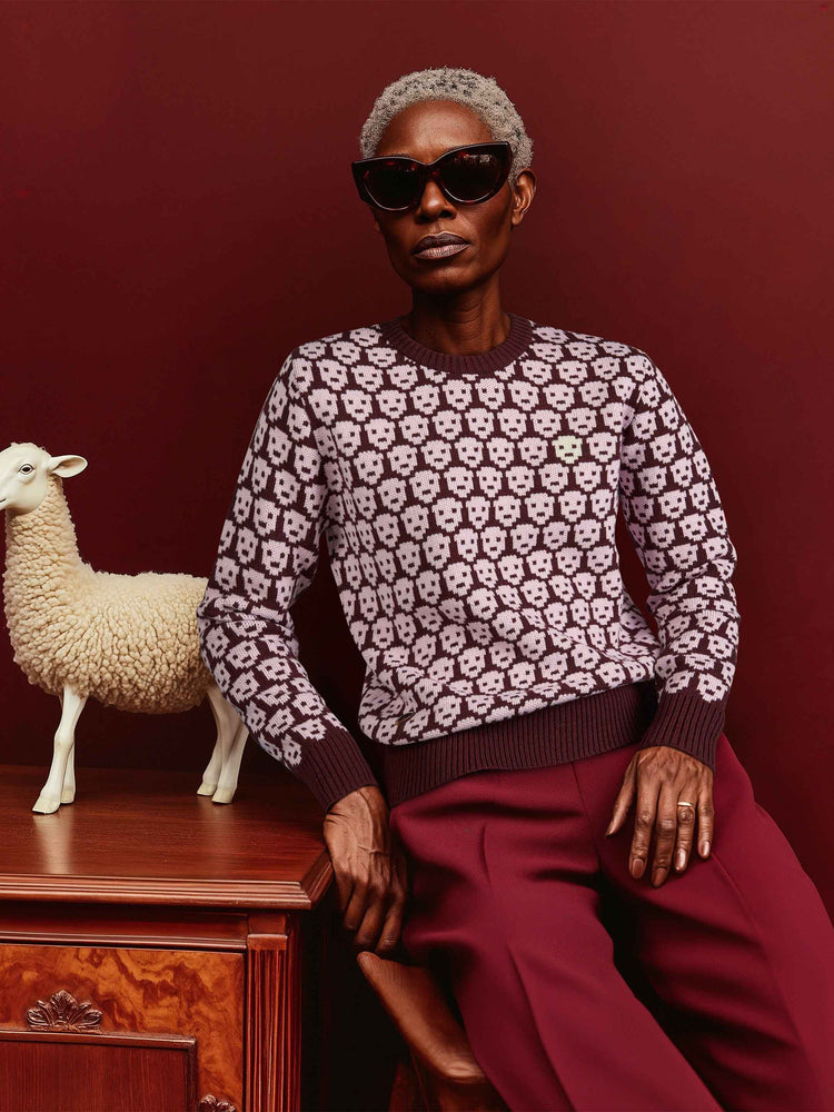 The Flock Crewneck Konini Burgundy Image