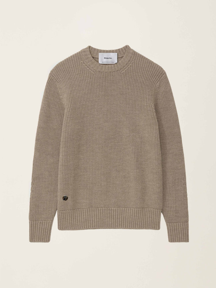 The Shepherd's Knit Crewneck Fawn Brown Image