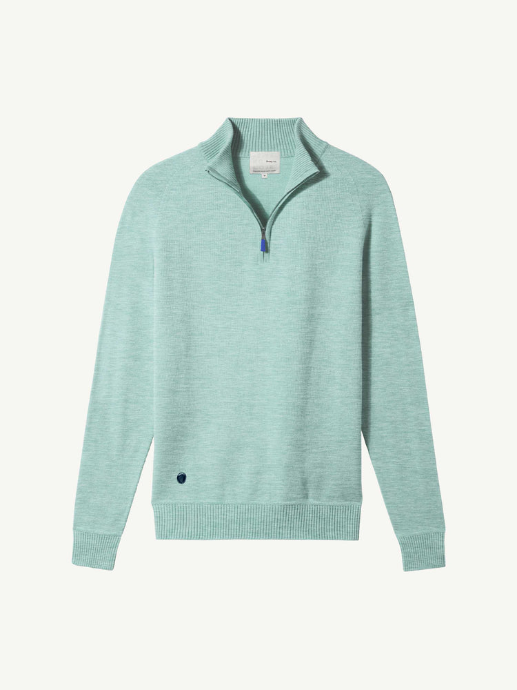 The Half Zip Aqua Green Image
