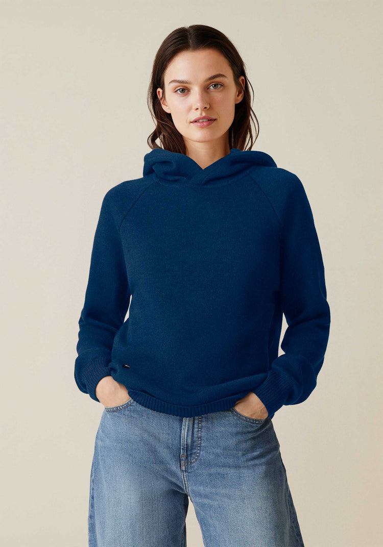 The Knitted Hoodie Tasman Blue Image