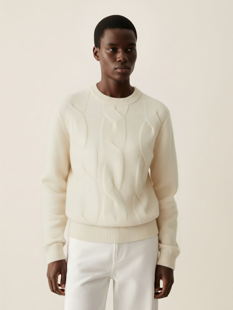 The Cable Knit Raw White Image
