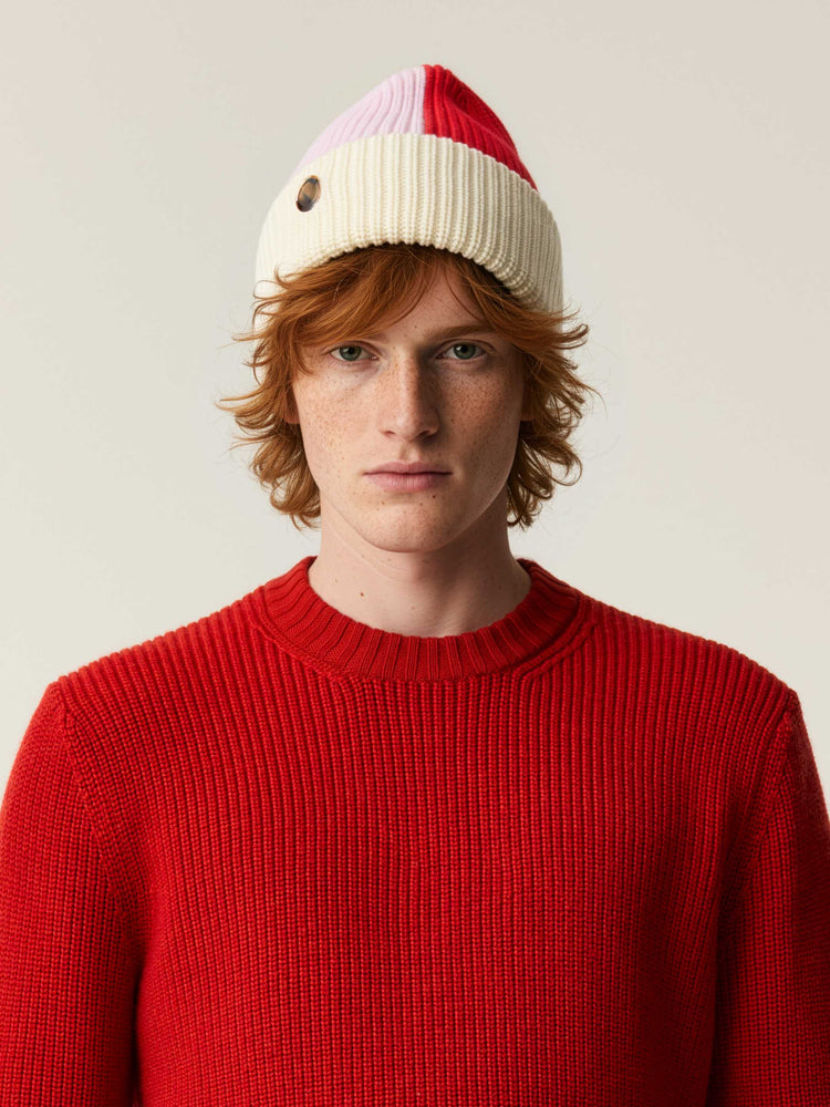 The Colourstack Beanie Raw White Image