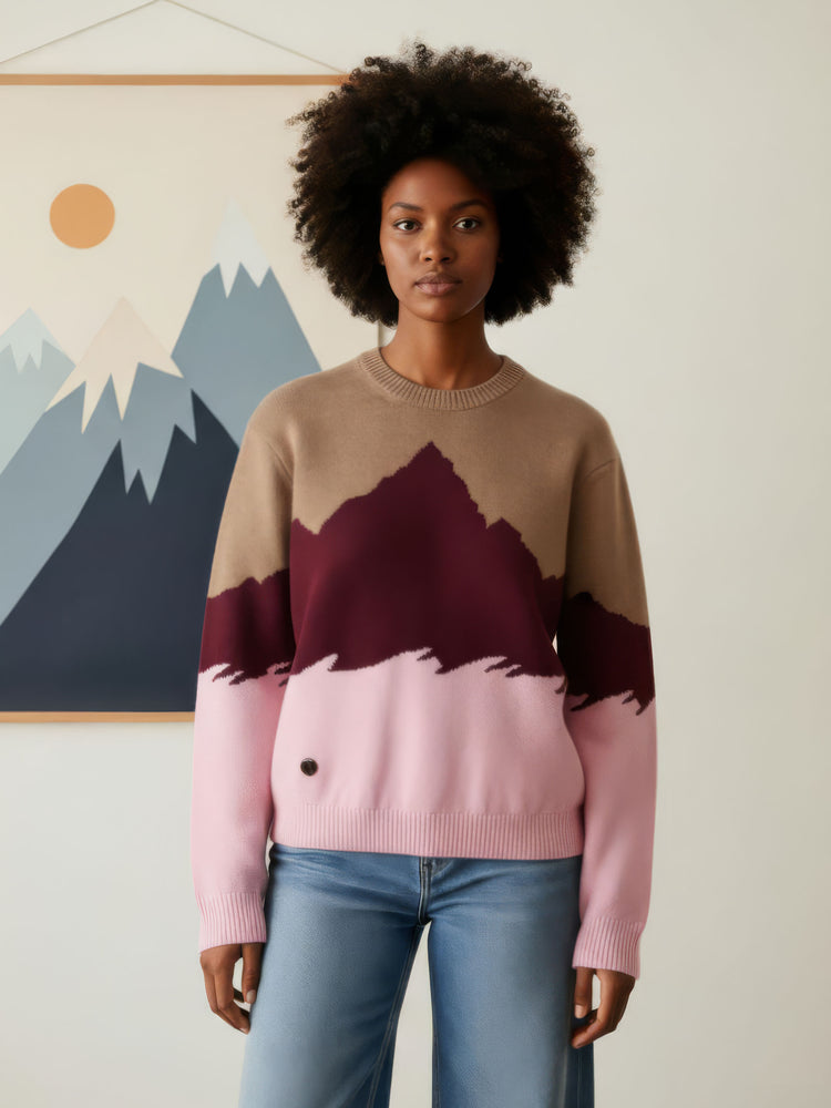 The Mountain Crewneck Fawn Brown Image