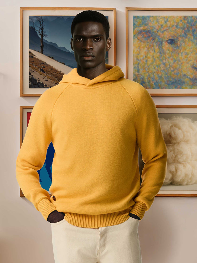 The Knitted Hoodie Sunflower Yellow Image