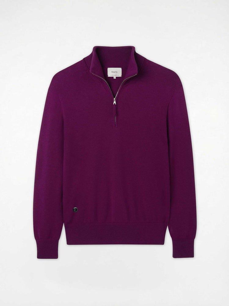 The Knitted Quarter Zip Jumper