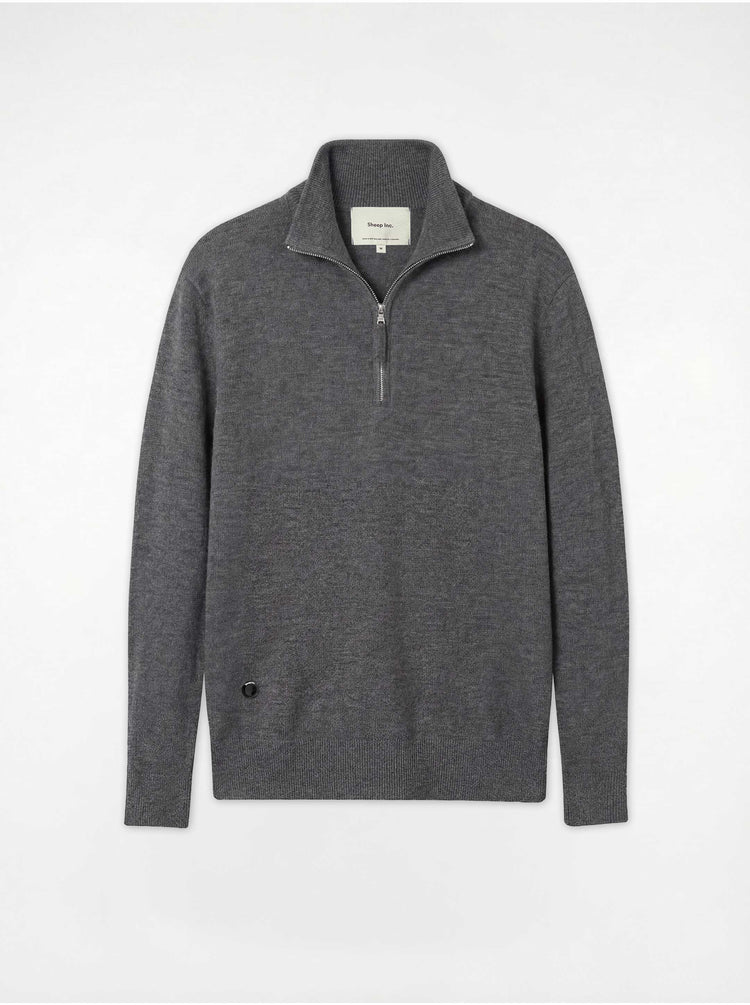 The Knitted Quarter Zip Jumper