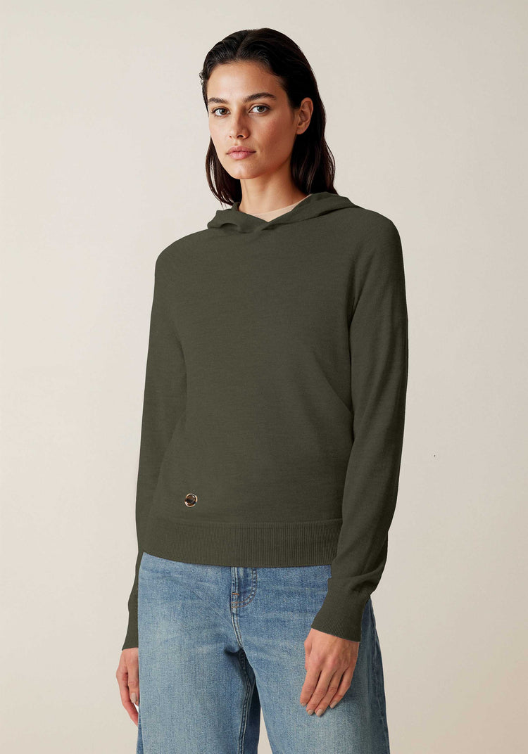 The Ultra-Light Hoodie Moss Green Image