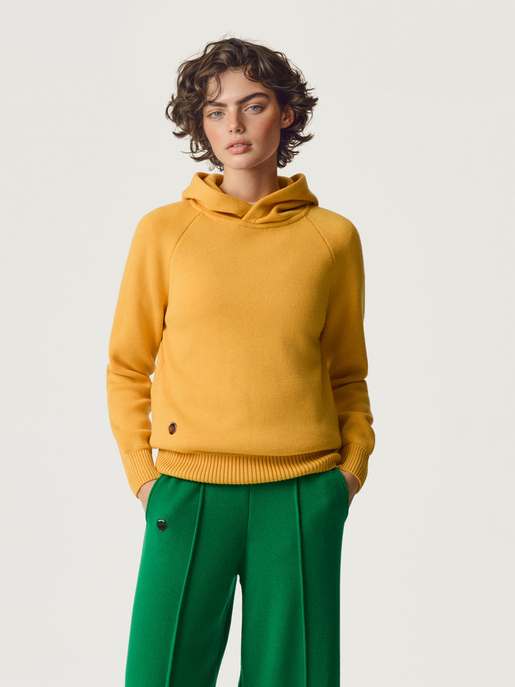 The Knitted Hoodie Sunflower Yellow Image