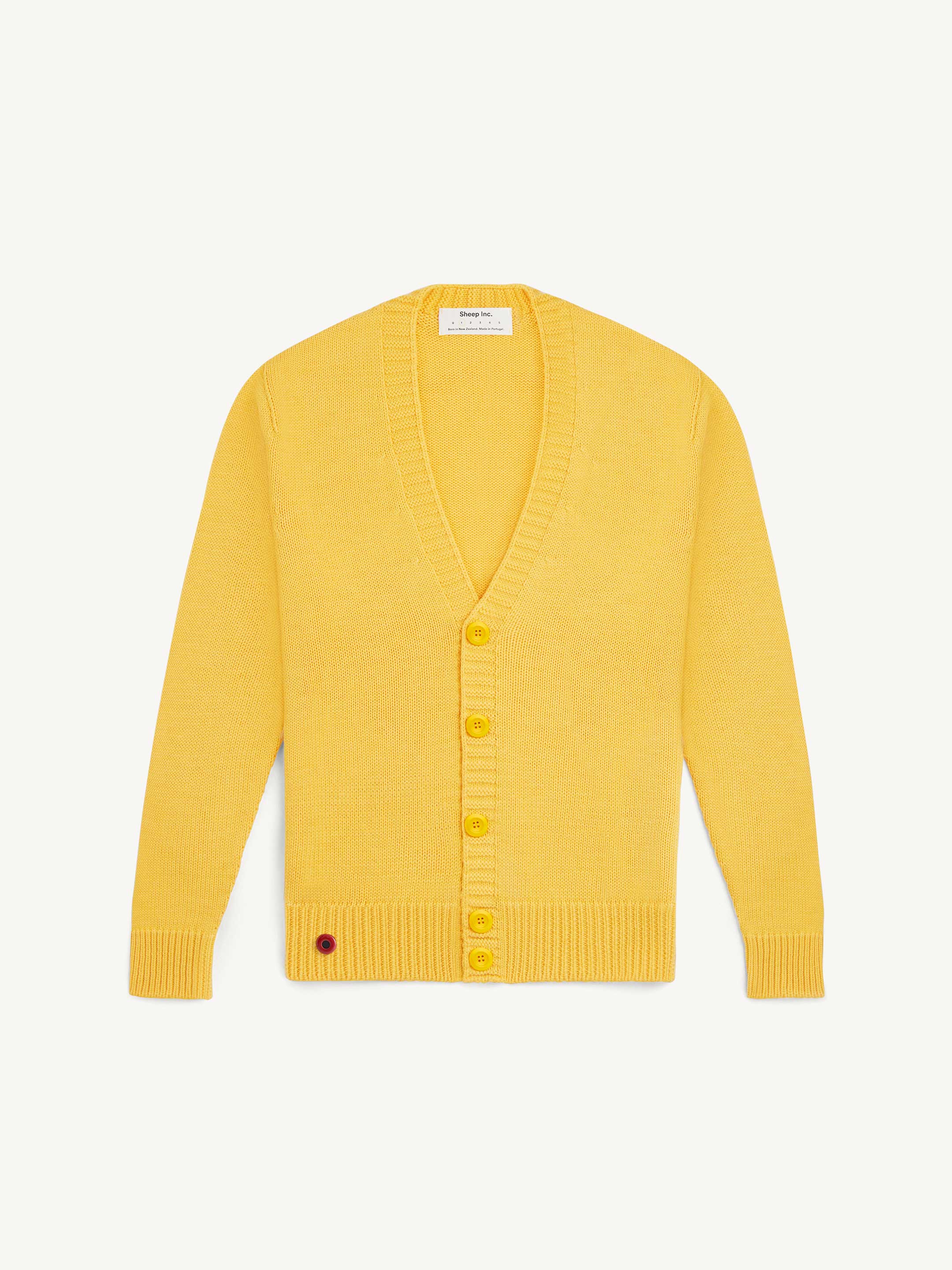 Sunflower Yellow Knitted Cardigan - Men's/Women's - Sheep Inc