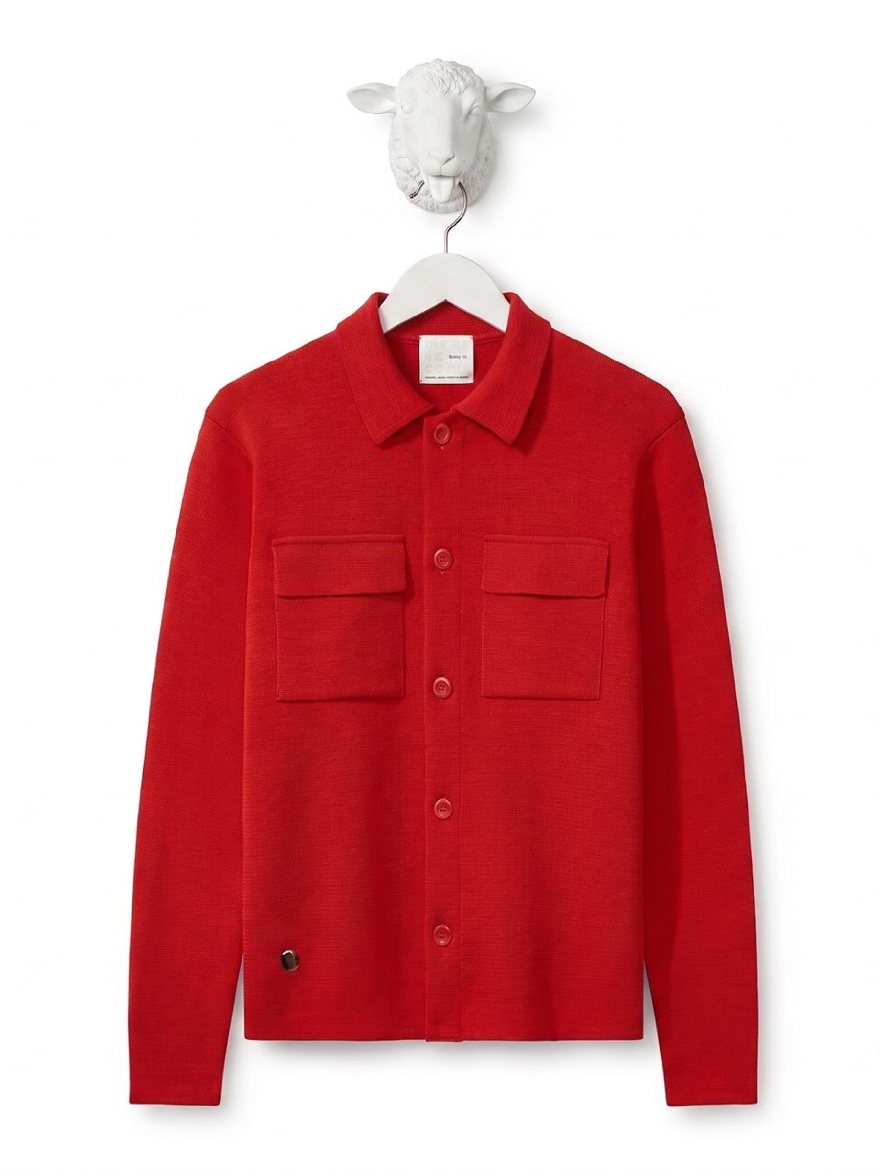 Volcanic Red Overshirt