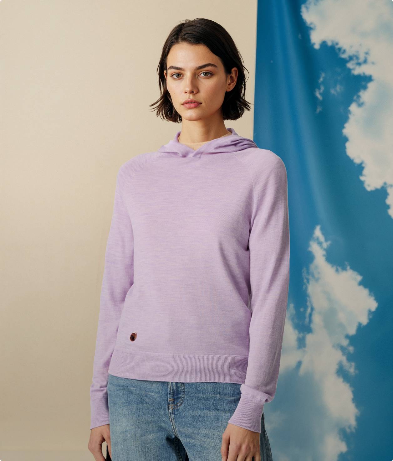 SIPULI / シプリ Australia Lamb サドルショルダーニット Australia Lamb サドルショルダーニット（Australia Lamb サドル