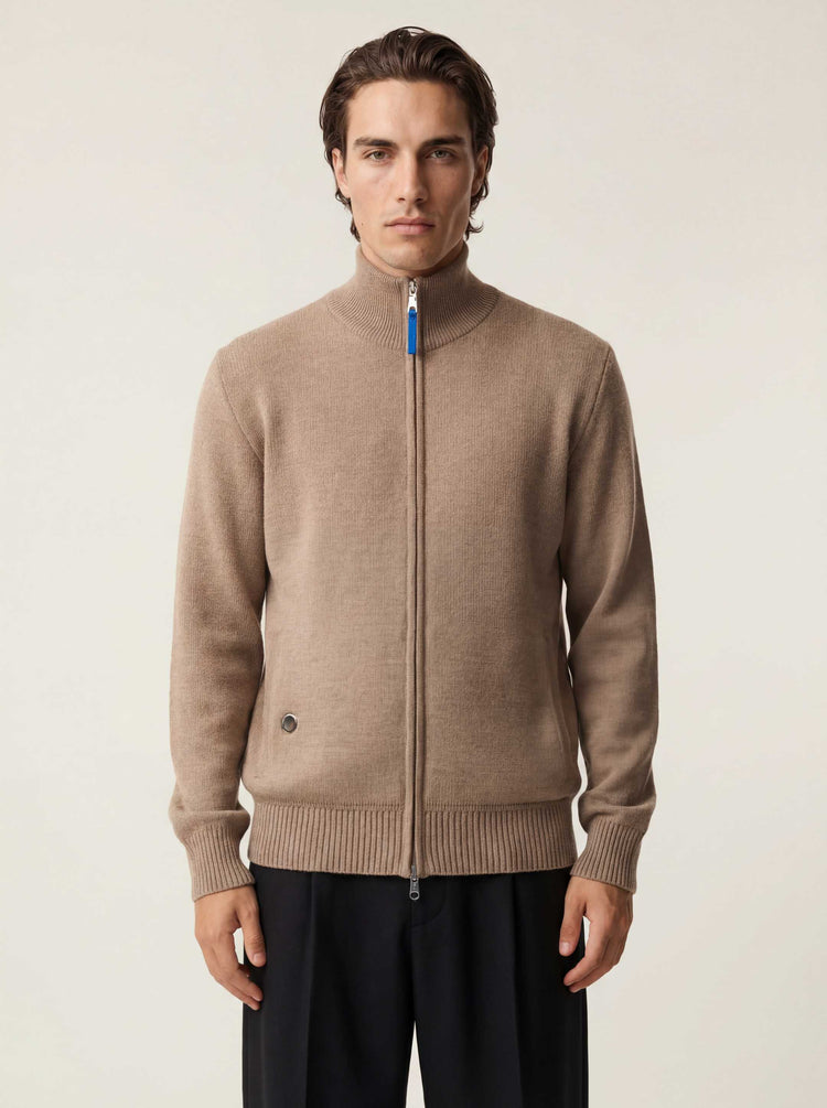 The Everyday Zip Through Fawn Brown Image