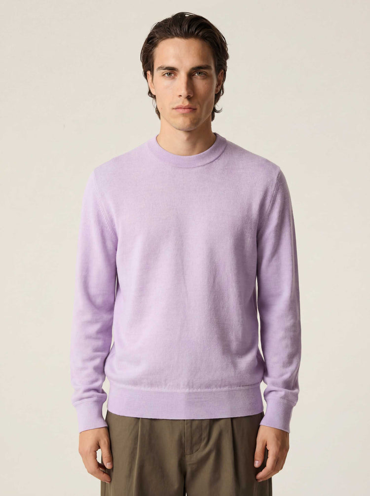The Fine Knit Crewneck Lupin Lilac Image