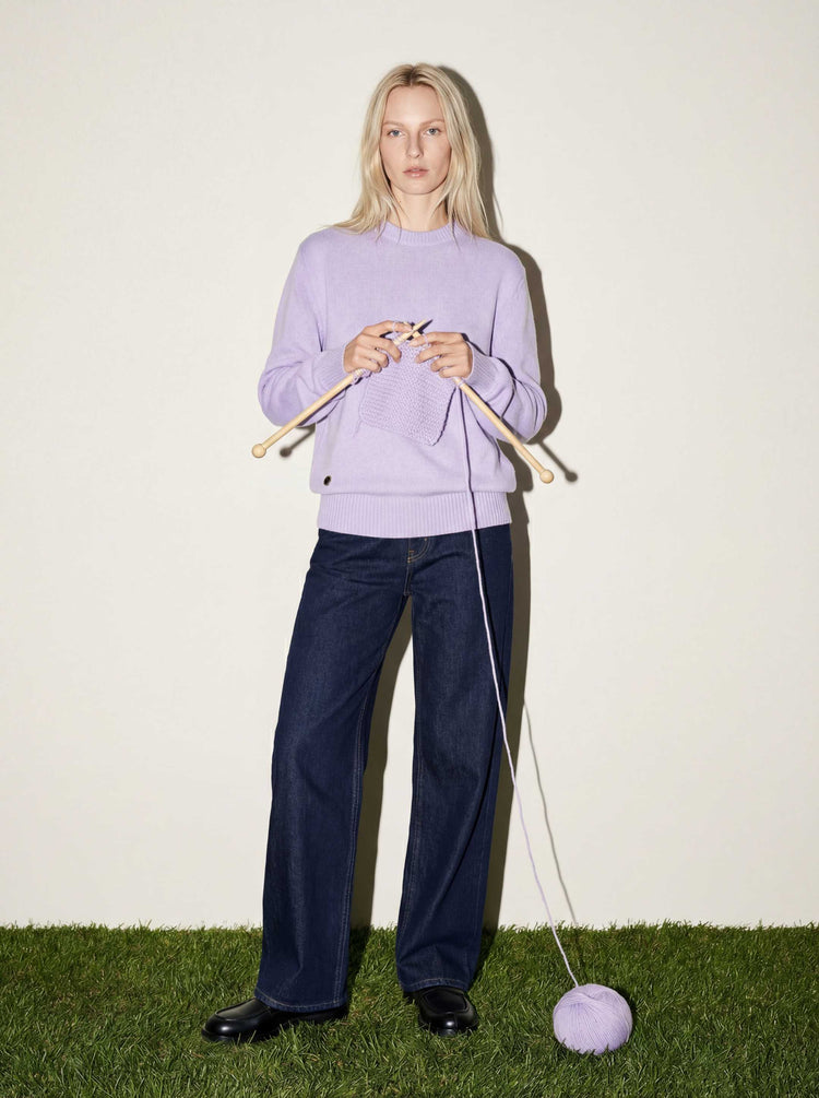 The Original Crewneck Jumper Lupin Lilac Image