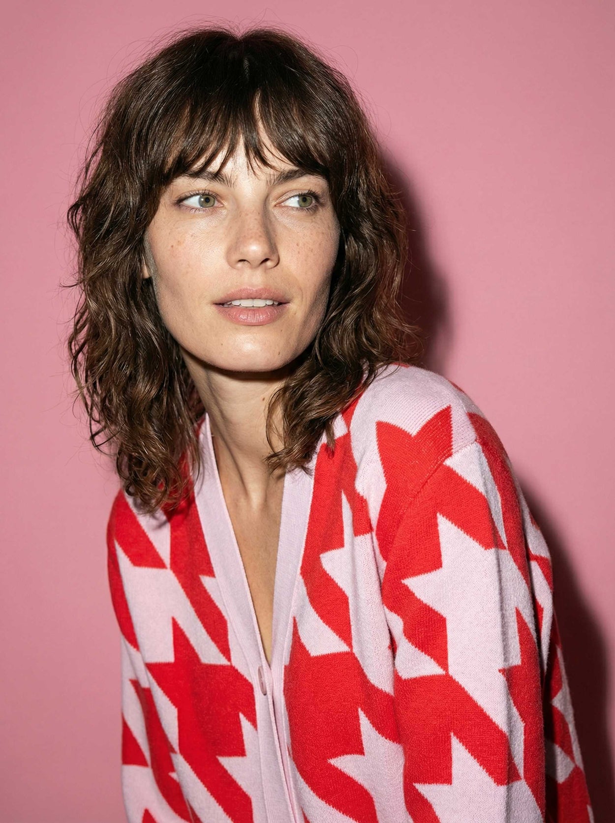 The Sheepstooth Cardigan Candyfloss Pink Female Image