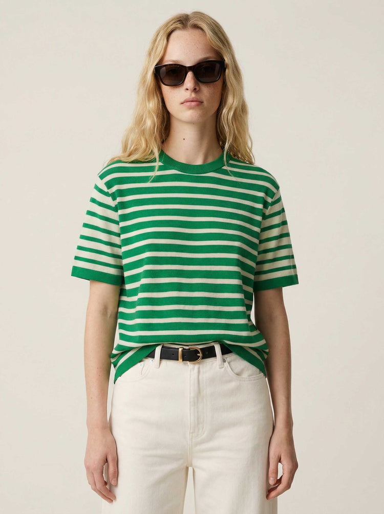 The Stripe T-Shirt Forest Green Image