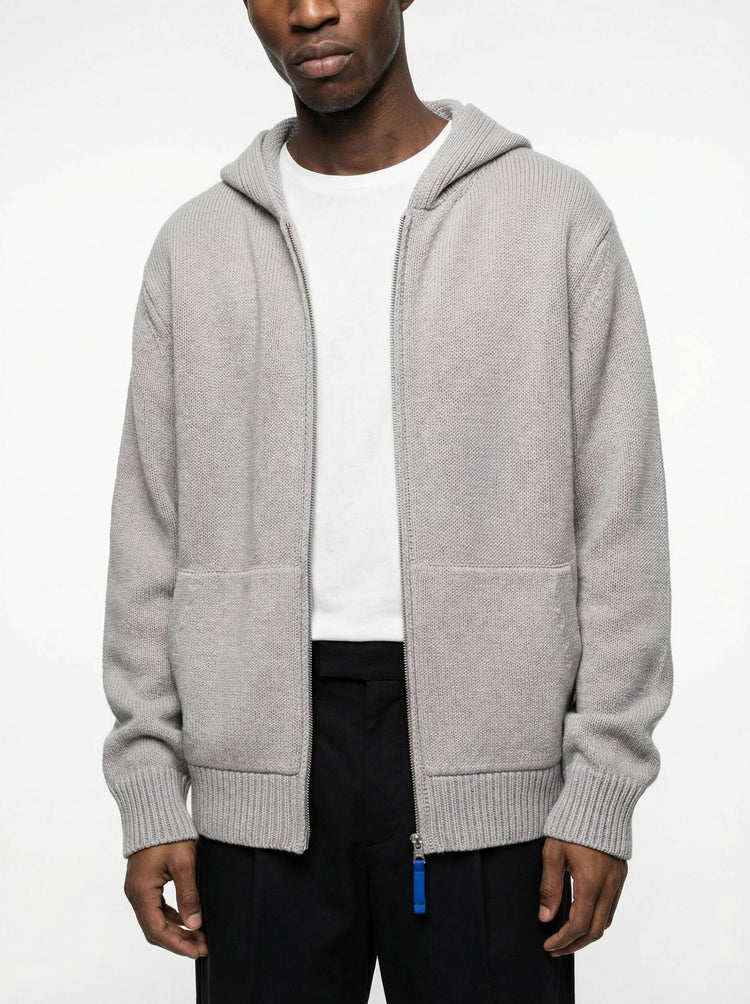 The Chunky Knit Zip Hoodie