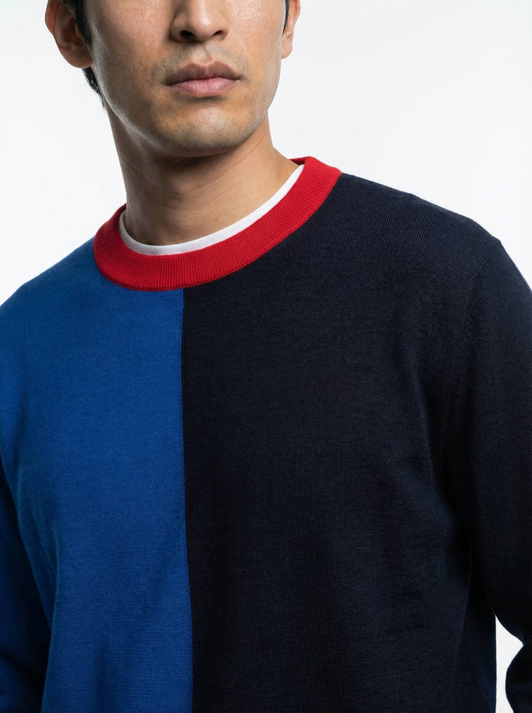 The Colourblock Crewneck Jumper