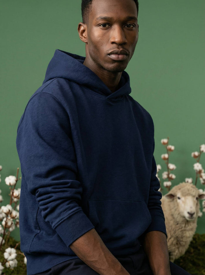 Bottle Green - Merino Wool Jacquard Crewneck | Sheep Inc.