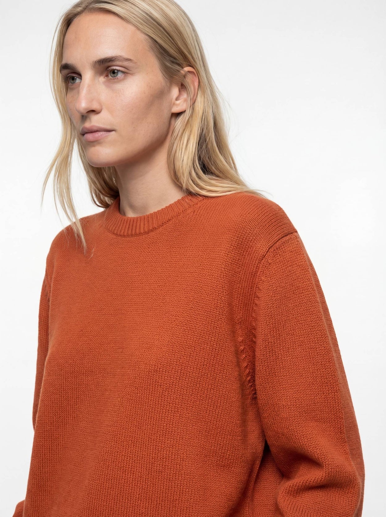 The Original Crewneck Jumper Burnt Orange Female Image