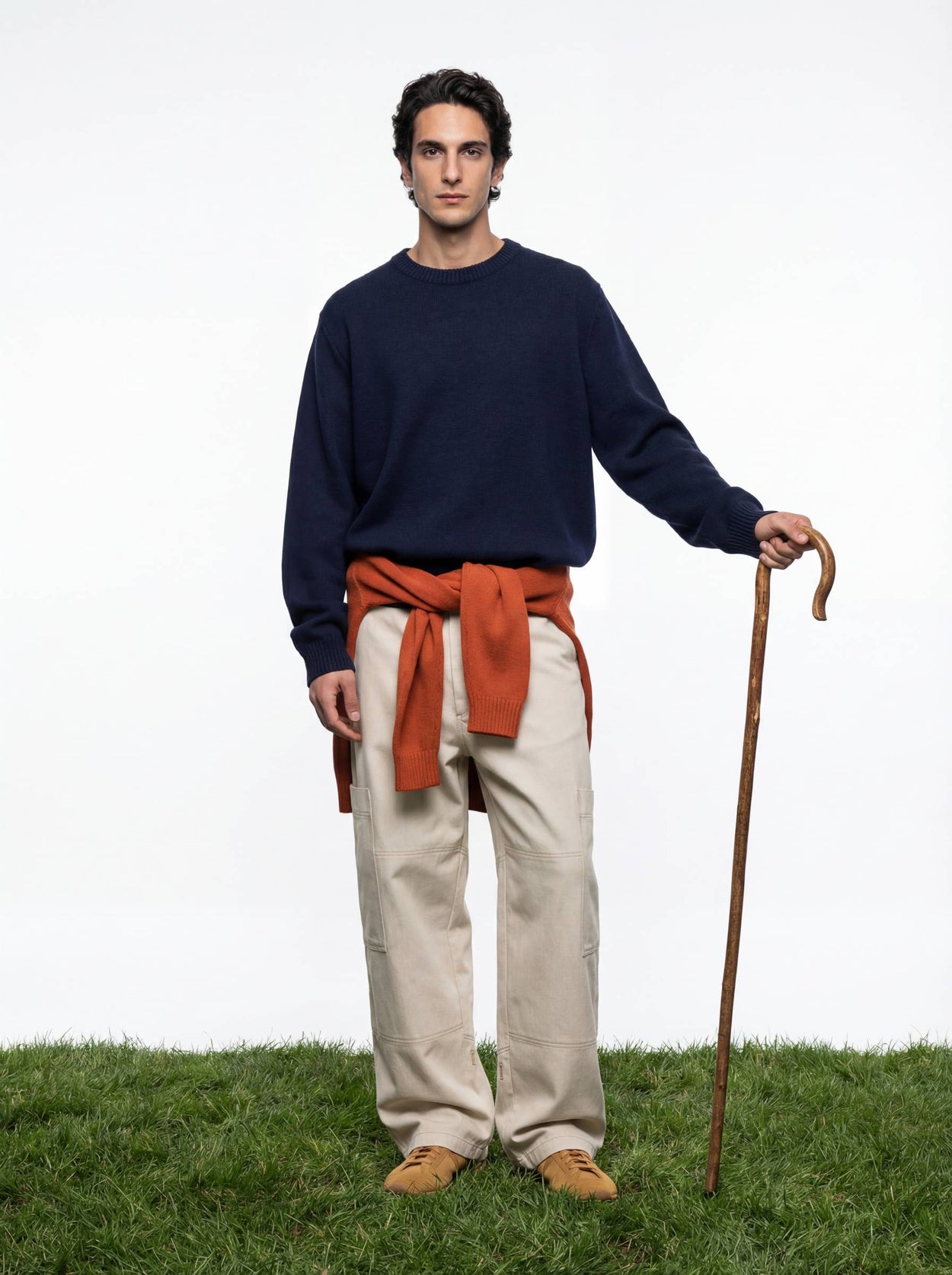 The Original Crewneck Jumper Pacific Blue Male Image