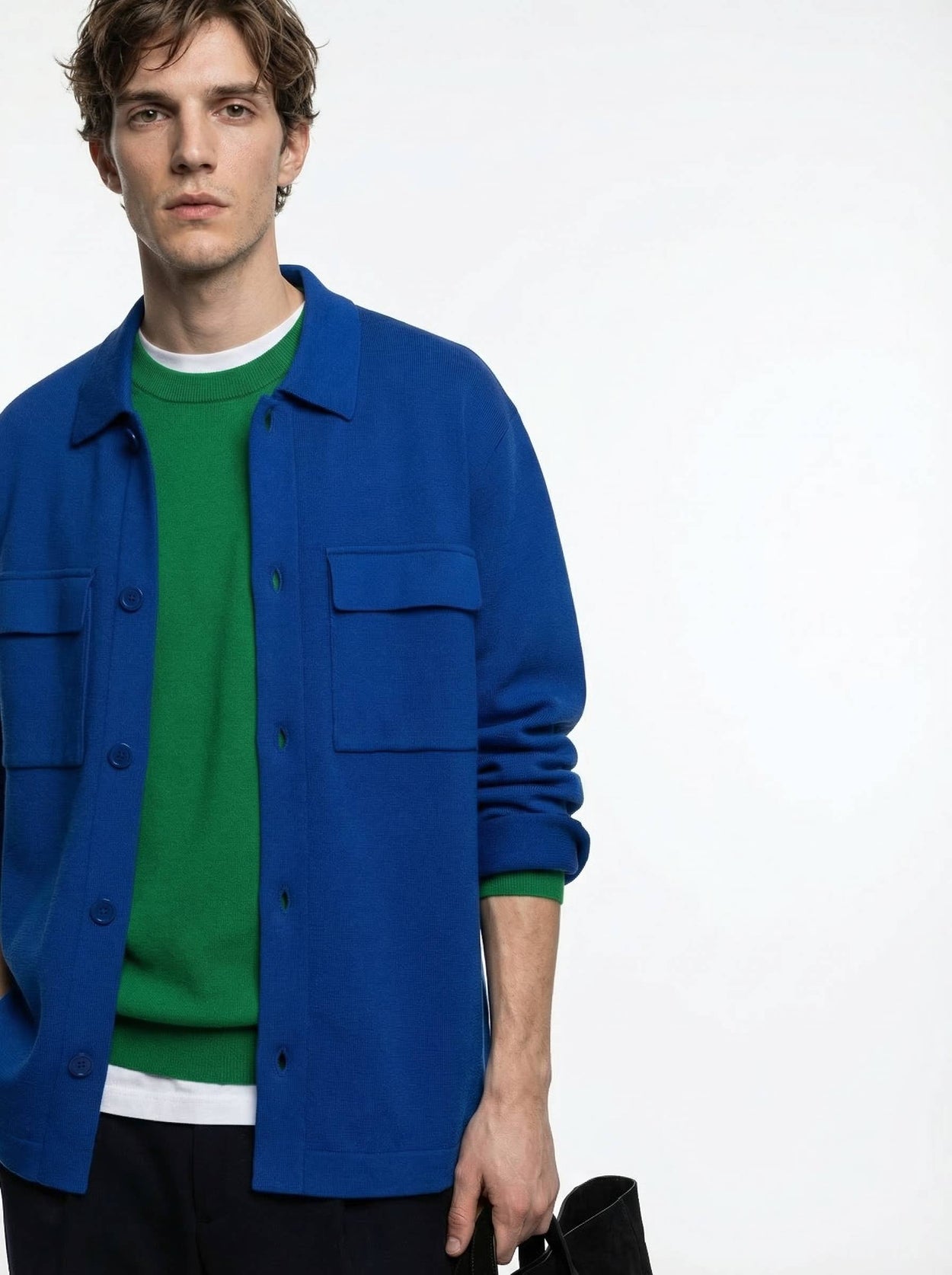 The Over Shirt Cobalt Blue Male Image