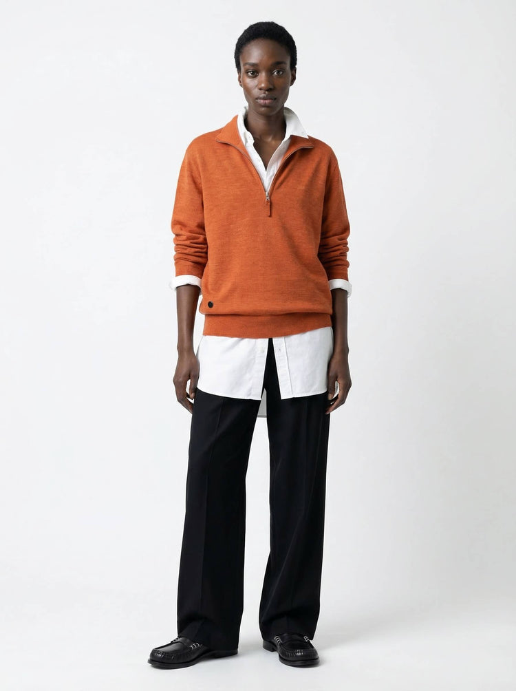 The Knitted Quarter Zip Jumper