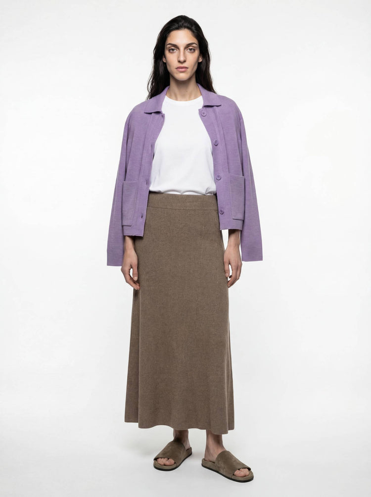 The Ribbed Knitted Skirt