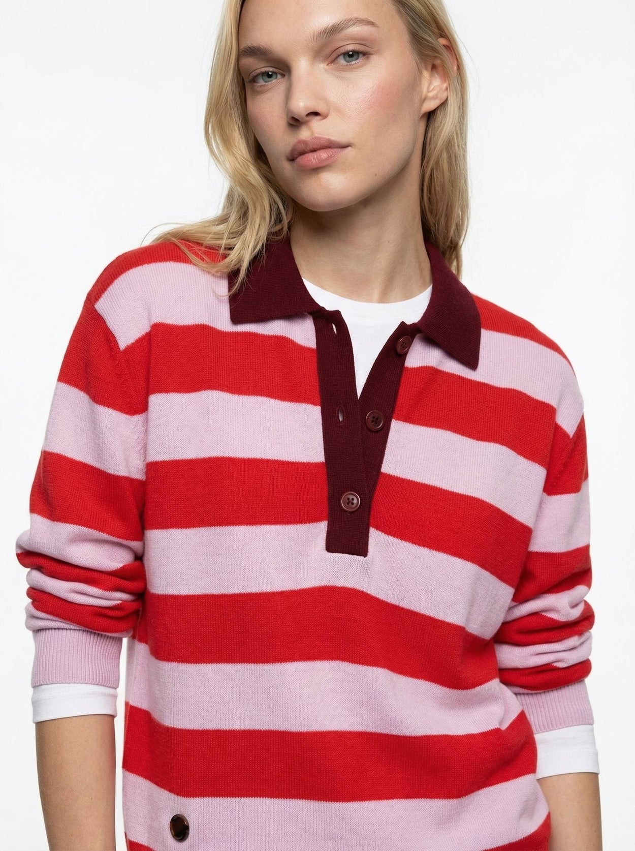 The Rugby Polo Candyfloss Pink Female Image
