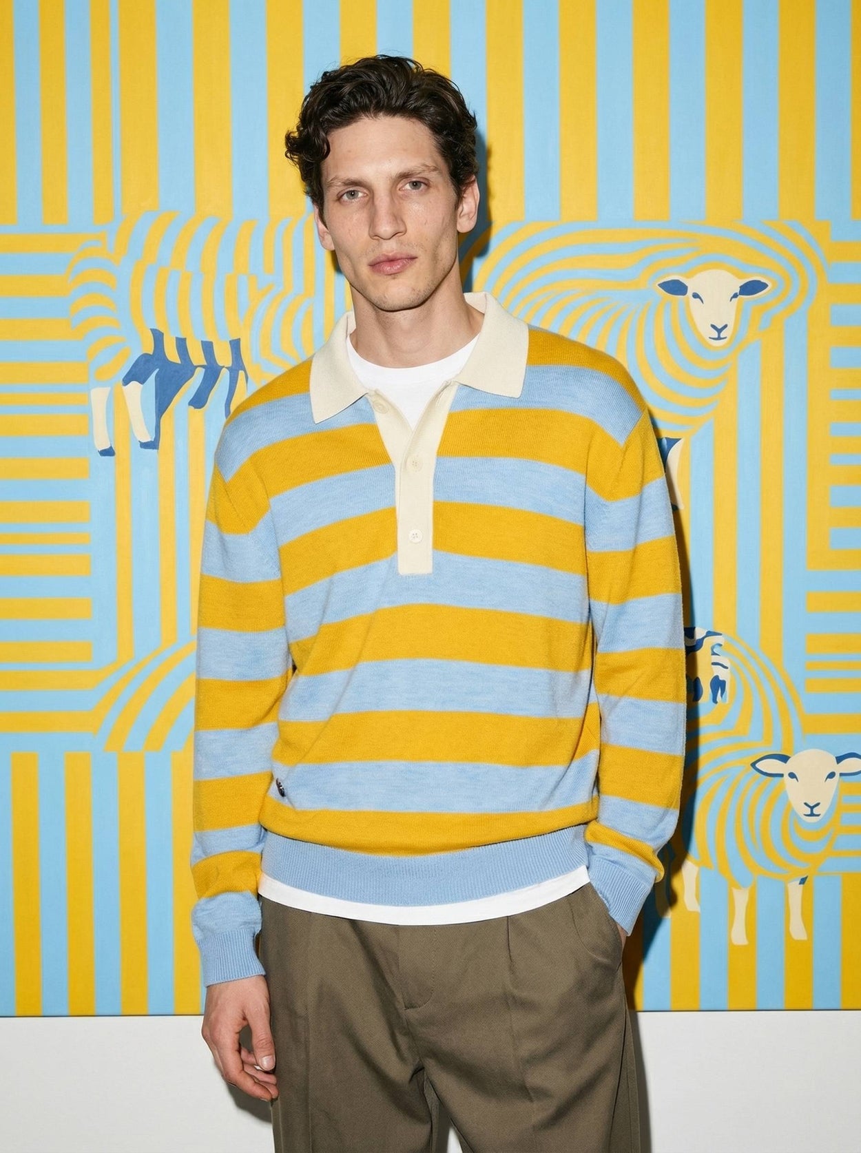 The Rugby Polo Sunflower Yellow Male Image