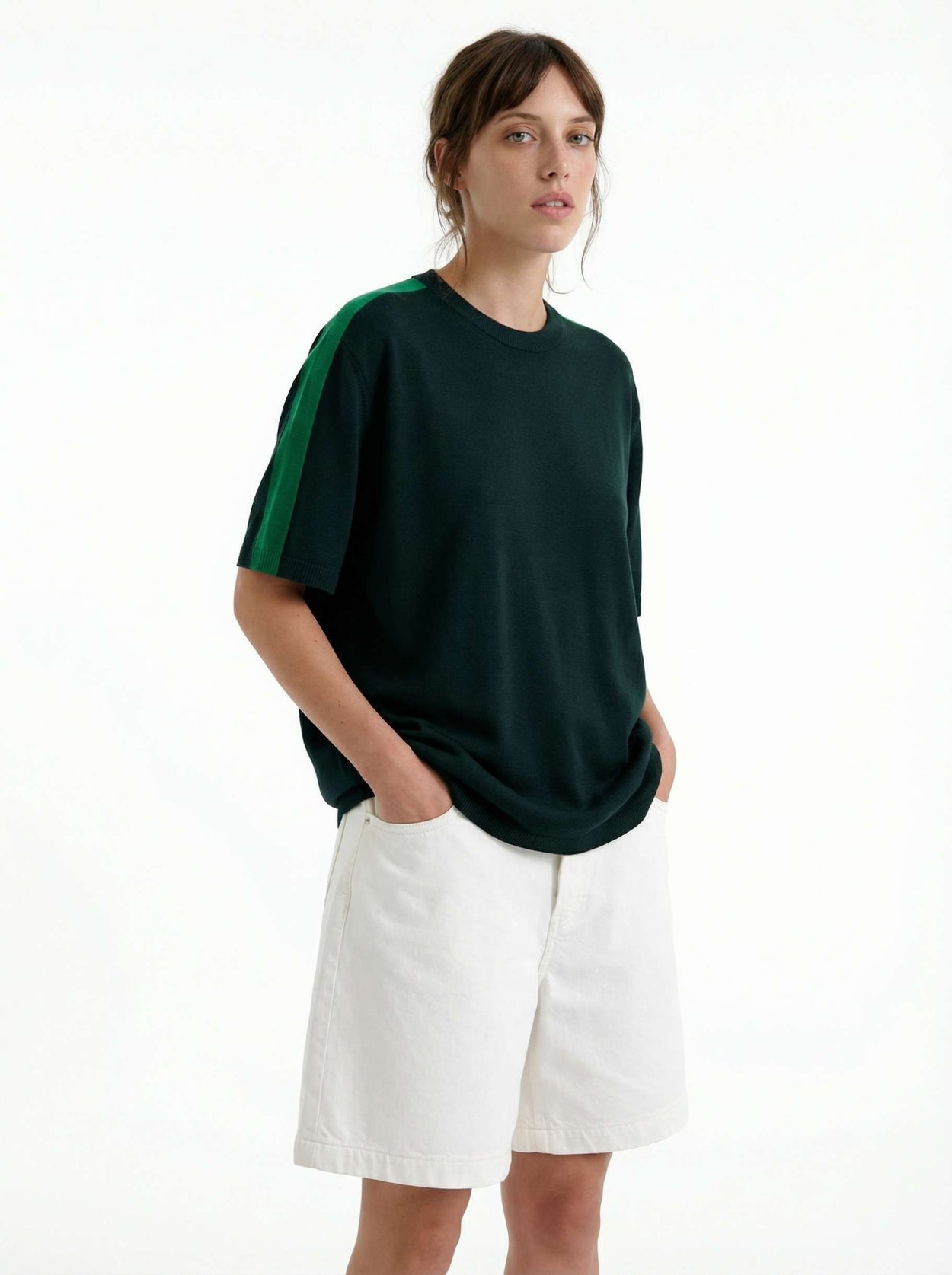 The Silhouette T-Shirt Forest Green Female Image