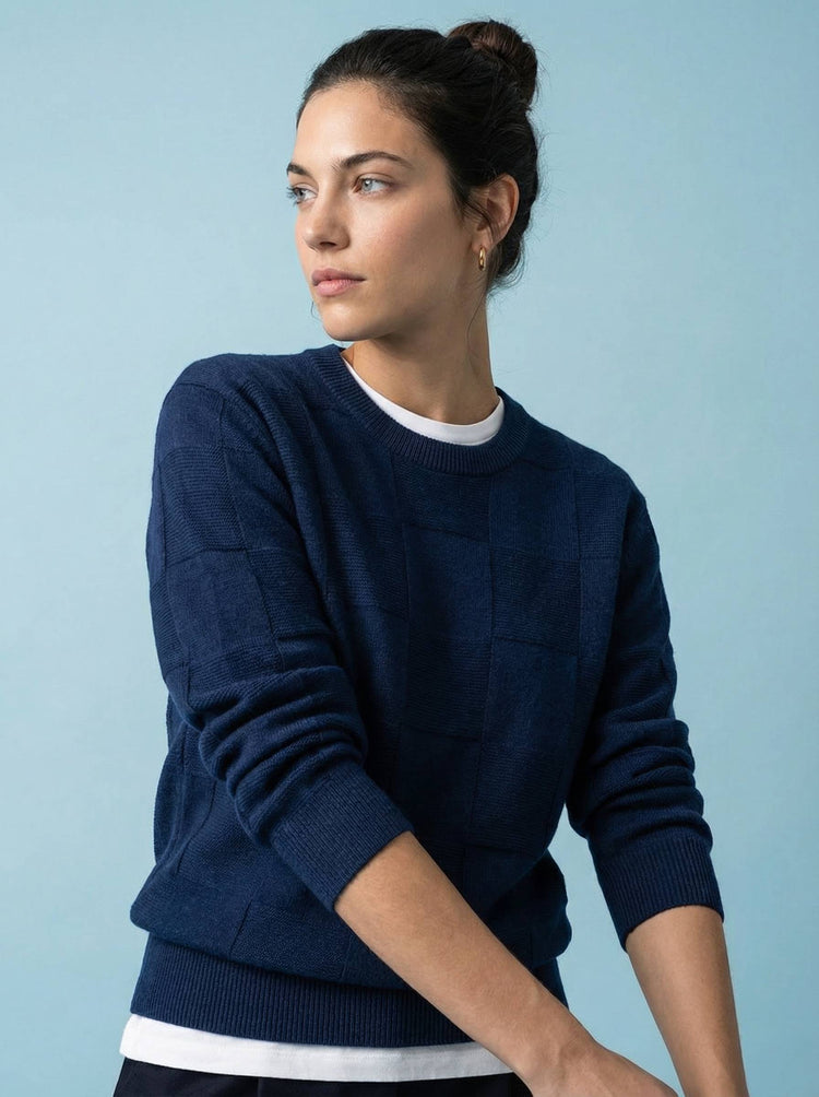 The Textured Crewneck Jumper