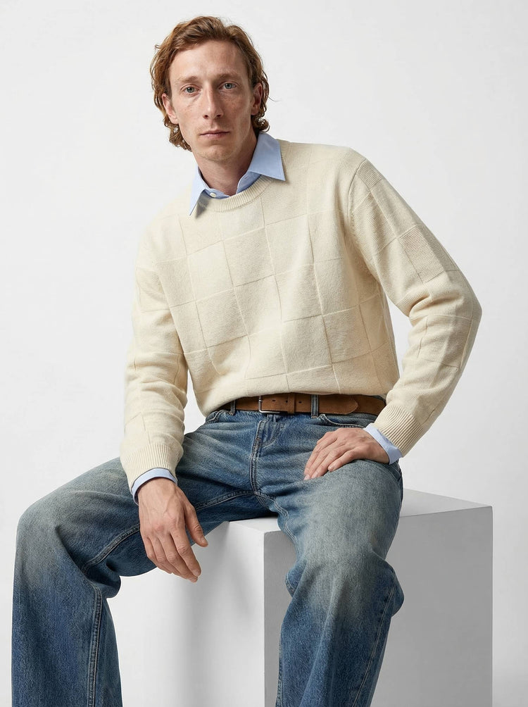 The Textured Crewneck Jumper