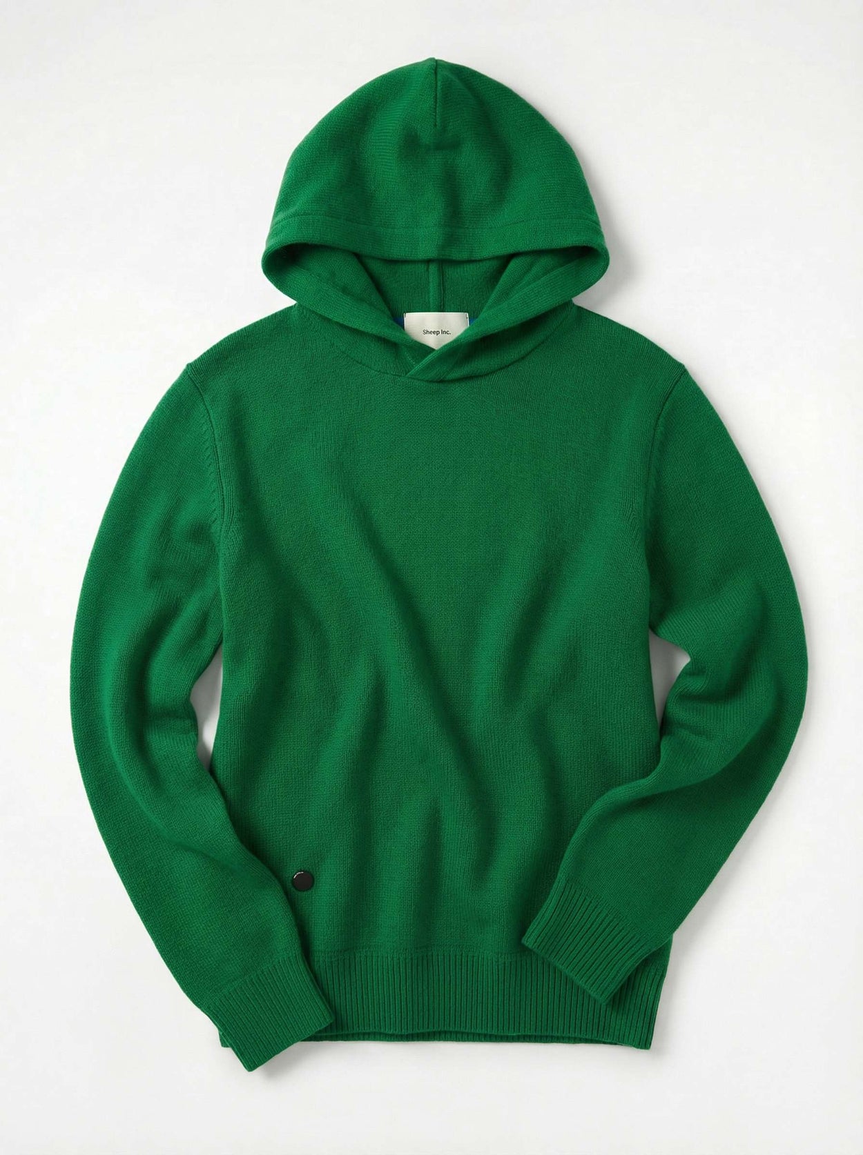 The Signature Merino Hoodie Bottle Green Image