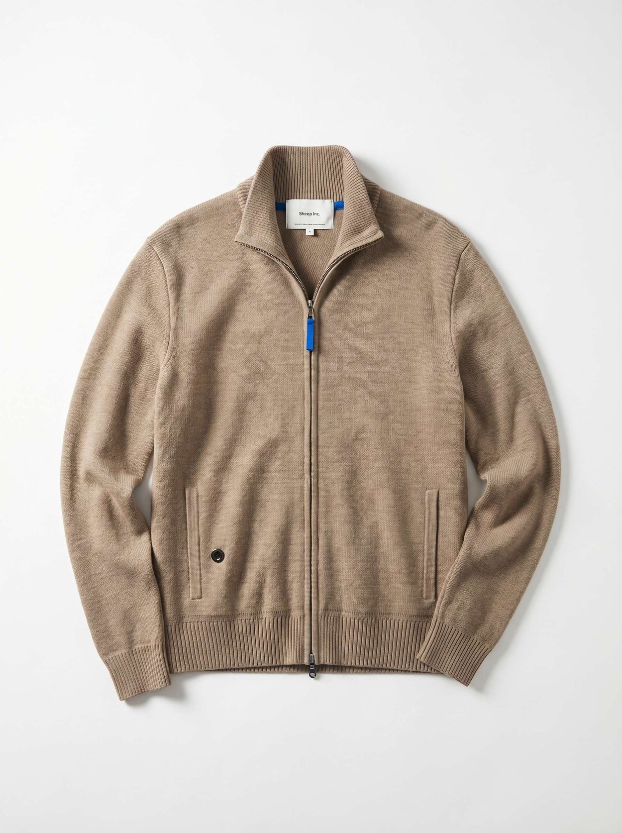 The Everyday Zip Through Jumper Fawn Brown Image