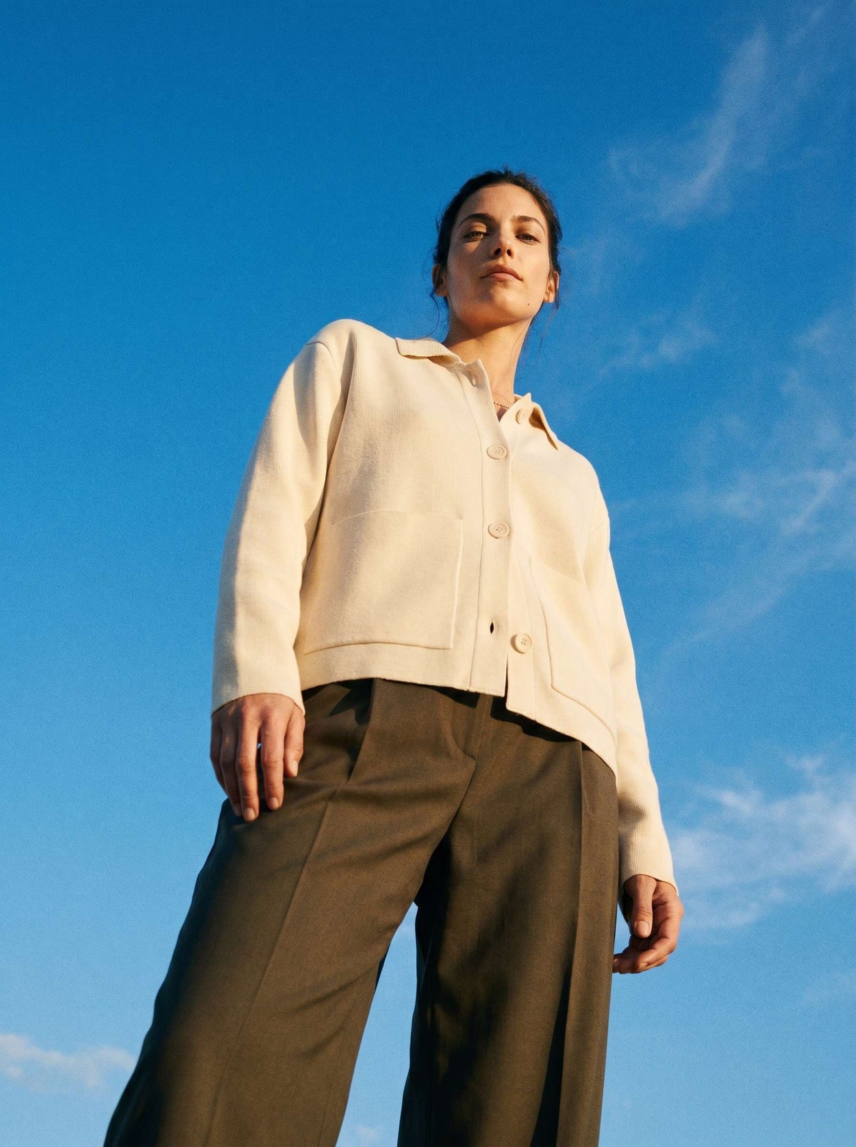 The Chore Jacket Raw White Female Image