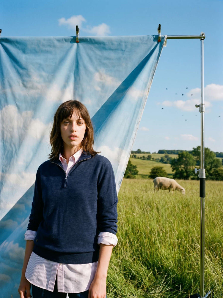 The Knitted Quarter Zip Jumper