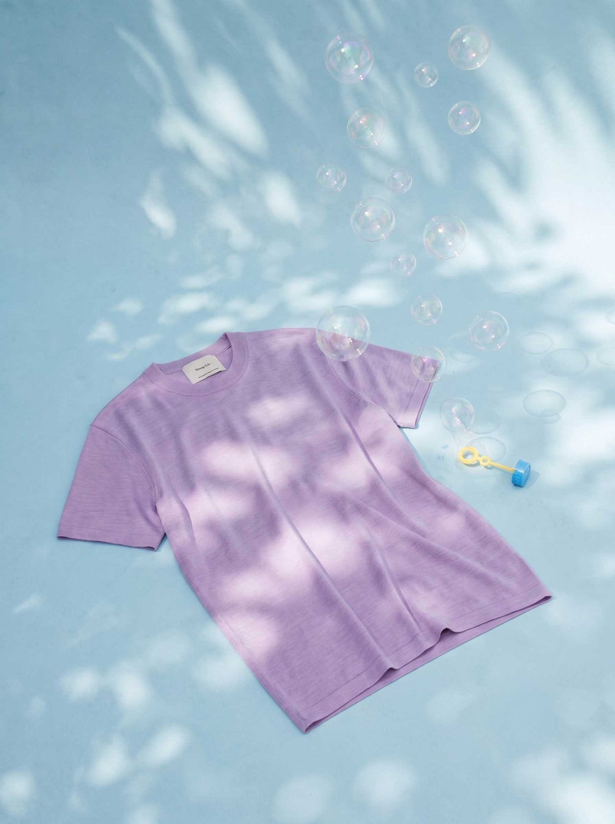 The Fine Knit T-Shirt - Lupin Lilac