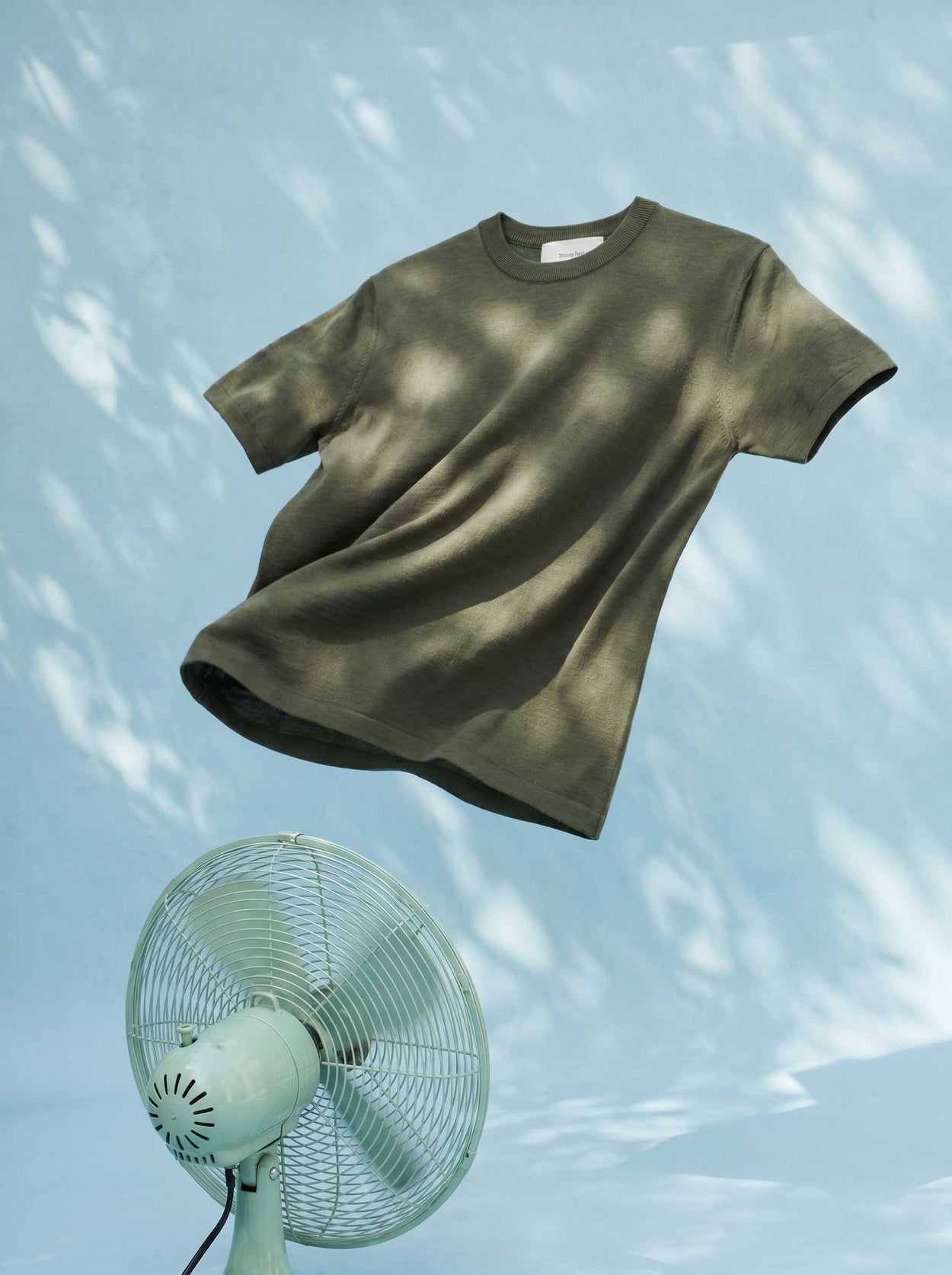 Fine Knit T Shirt Moss