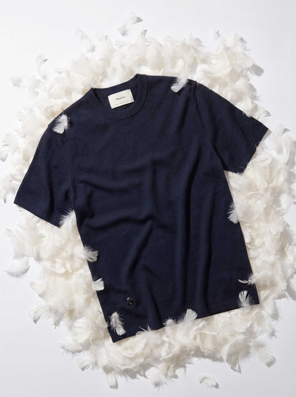 Fine Knit T Shirt Pacific