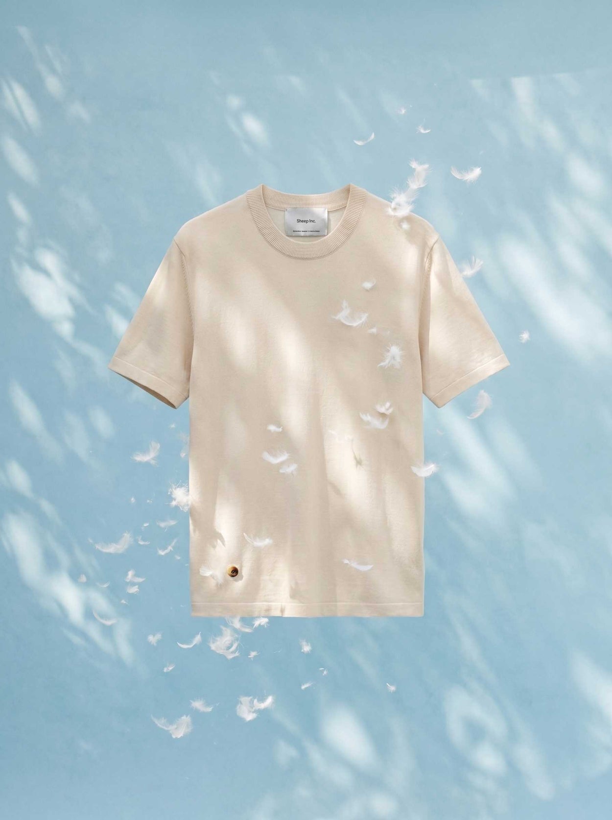 The Fine Knit T-Shirt Raw White Image