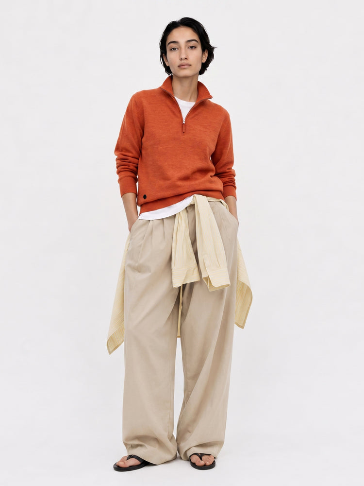 The Knitted Quarter Zip Jumper